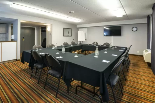 Meeting room, set for 12 people