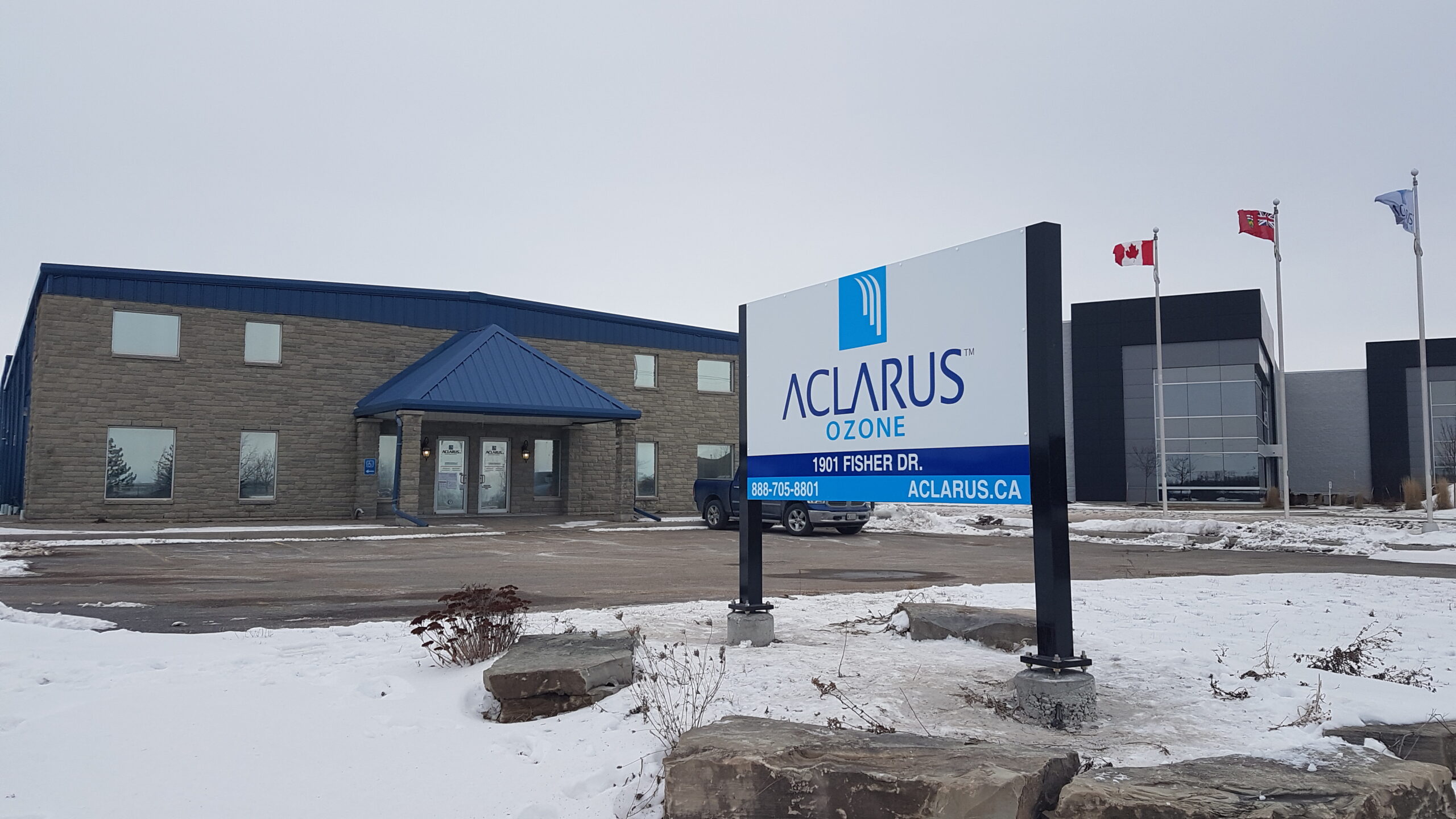 Front view of Aclarus ozone office