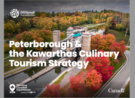 presentation title page with fall colours background