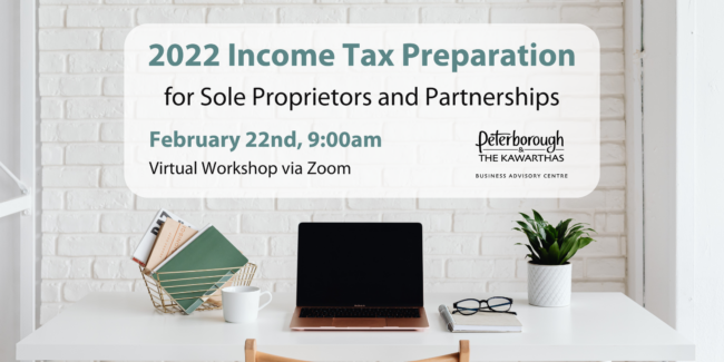 2022 Income Tax Preparation Workshop: February 22, 9:00am via zoom