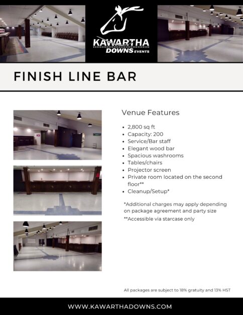Kawartha Downs - Finish Line Bar
