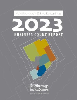 Cover of the 2023 Annual Business Count Survey for Peterborough & the Kawarthas