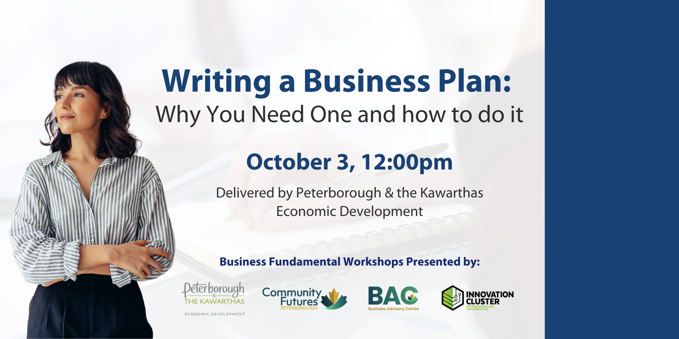 graphic for Writing a Business Plan workshop